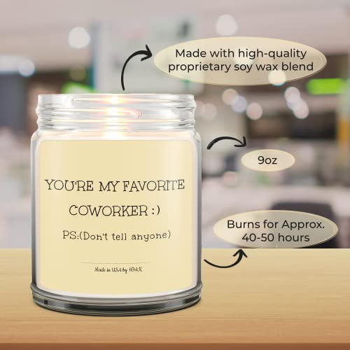 1Oak Vanilla Scented Candle - Coworker Gifts For Women, Men - Made In Usa - Small Gifts For Coworkers - Christmas Gifts For Coworkers - Office Gifts For Coworkers - Colleague Gifts - Work Gifts #TOP3