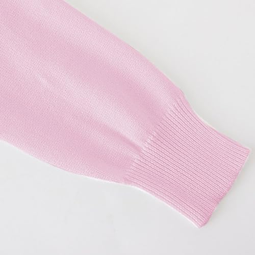 uniform sweaters for girls Baby Toddler Teen Boys Girls Crewneck Cardigan Sweaters Long Sleeve Kids Button Cotton School Uniform Knit Tops Outwear (Pink-B, 7-9 Years)4