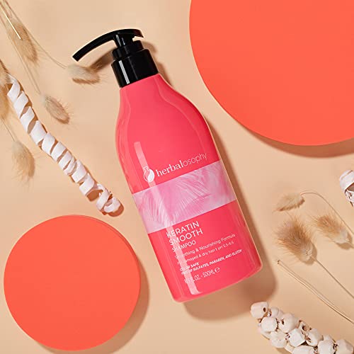 16.9 Fl Oz Keratin Conditioner, Smoothing, Nourishing & Moisturizing Formula For Damaged And Dry Hair, Extra Strength Hydrate & Repair For Color Treated Hair, Anti Frizz, Free Of Sulfate, Parabens And Gluten #TOP4