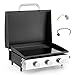 Captiva Designs Tabletop Griddle with Ceramic Coated Cast Iron Plate, 22 in Portable Flat Top Propane Gas BBQ Grill Griddle Camping, Outdoor & Tailgating, 24,000 BTU Output, 3 Stainless Steel Burners Captiva Designs Tabletop Griddle with Ceramic Coated Cast Iron Plate, 22 in Portable Flat Top Propane Gas BBQ Grill Griddle Camping, Outdoor & Tailgating, 24,000 BTU Output, 3 Stainless Steel Burners