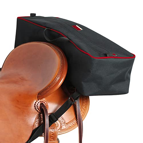 Alforja para caballo Daytripper TrailMax, poliéster 600D resistente a la intemperie, con forro de vinilo cosido y cremallera de doble sentido, para montar en senderos miniatura 1