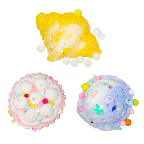 Lot de 3 jouets sensoriels à écraser pour soulager le stress et soulager le stress - Pour adultes et enfants