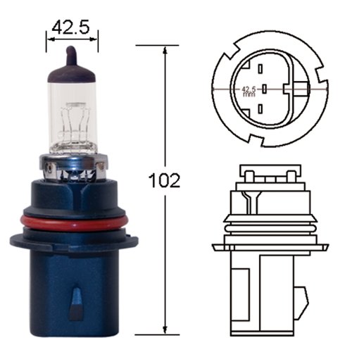 Hella H71070327 Optilux Xb Series Hb1 9004 Xenon White Halogen Bulbs, 12V, 100/80W, 2 Pack #TOP1