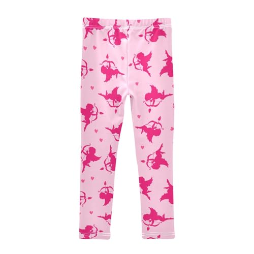 Angels and Hearts Girls Leggings,Workout Leggings for Girls Toddler Athletic Leggings Size for 3-10T2