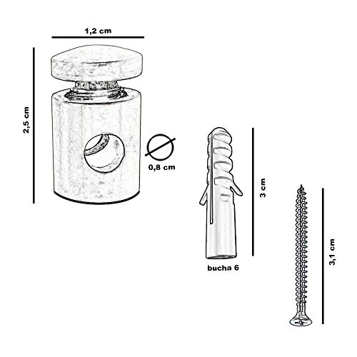 Deslocador Para Fio Pendente Luminária Lustre Teto Alumínio