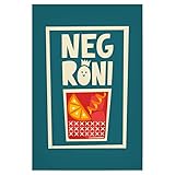 artboxONE Poster 30x20 cm Typografie Negroni (No.2) 