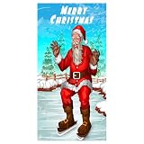 Contenuto della confezione: riceverai 1 custodia natalizia per porta, abbastanza grande da decorare e scattare foto alle feste di festa. Sono facili da installare e possono essere appesi ovunque tu voglia. È molto attraente e rende speciale la tua festa.