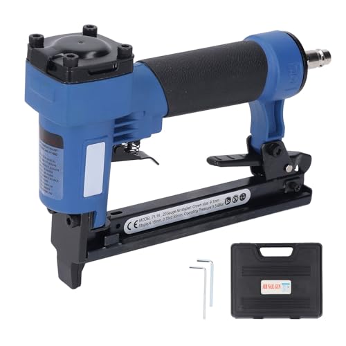 Pneumatic Brad Nailer, 22 Air Brad Nail Gun for Upholstery, DIY Project and Woodworking, Carpentry Staple Gun