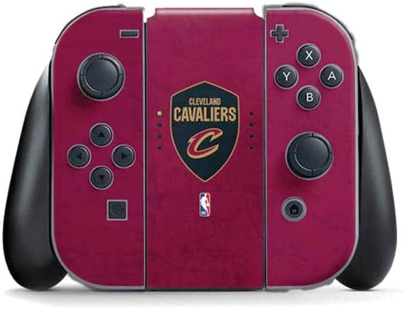 Skinit Decal Gaming Skin Compatible with Nintendo Switch (2017-2021) Joy-Con Controller - Officially Licensed NBA Cleveland Cavaliers Distressed Design