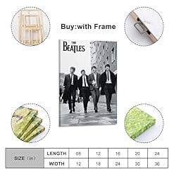 SAXTZDS Poster décoratif sur toile The Beatles – Noir et blanc – Décoration murale moderne pour chambre à coucher – 30 x… - Les Beatles, Paul McCartney, John Lennon, RIngo Starr, George Harrison SAXTZDS Poster décoratif sur toile The Beatles - Noir et blanc - Décoration murale moderne pour chambre à coucher - 30 x… – Image 2