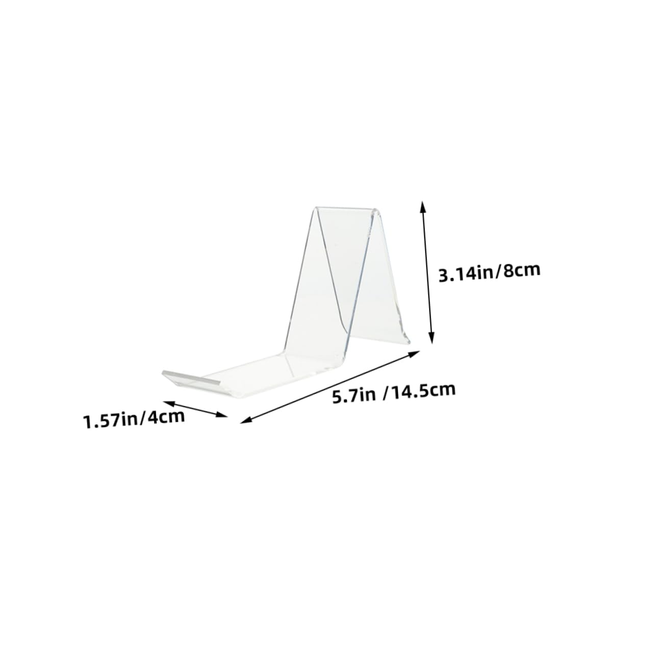 PRETYZOOM Shoe Display Stand Acrylic Shoe Display Rack 6 Pack Sneaker Holder Retail Store Shopping Center