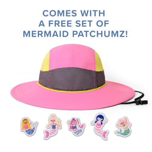 Custom UPF 50+ Sun Hat for Kids - Personalized Hat with Hook & Loop - Adjustable Drawstring & Chin Strap2