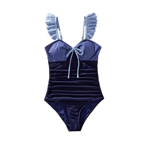 IFFEI Mommy and Me Family Matching Swimsuits One Piece Colorblock Mens Swim Trunks Boys Bathing Suit3