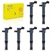 DEAL Pack of 6 New Ignition Coils For Dodge Dakota Durango Nitro Ram 1500 - Jeep Commander Liberty Grand Cherokee - Mitsubishi Raider 3.7L V6 Replacement# UF399 UF297 UF270