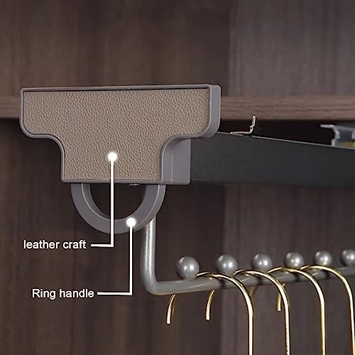 Tringle à vêtements coulissante double piste robuste capacité 40 kg - 3