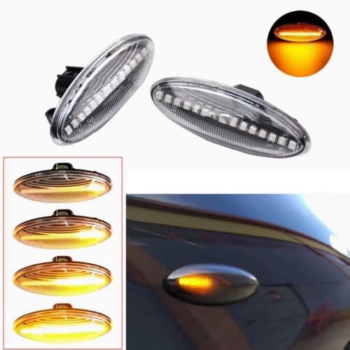 Intermitentes laterales dinámicos con lentes ahumadas para Auris 5