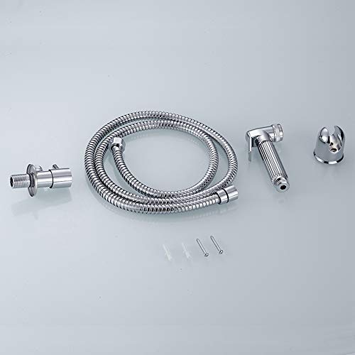 Ensemble de robinets de douche complets avec douchette WC et support mural durable - 8