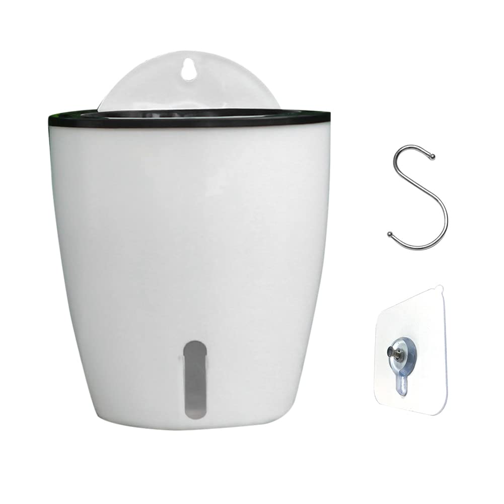 Youding Maceta, Maceta autorriego, Maceta Mesa sin Orificio Drenaje, Cesta Colgante montada en la Pared Maceta para Plantas jardín, Contenedor macetas para Interiores y Exteriores, Hog