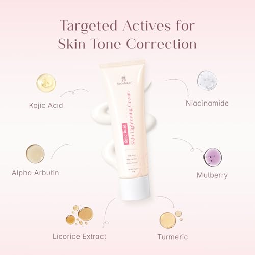 Image of Seoulskin Kojic Acid Skin Lightening Cream, Pack of 2 | With Kojic Acid, Niacinamide & Alpha Arbutin | Skin Brightening Moisturizer for Glowing Skin | Helps Reduce Dark Spots, Pigmentation & Tan | For Men & Women