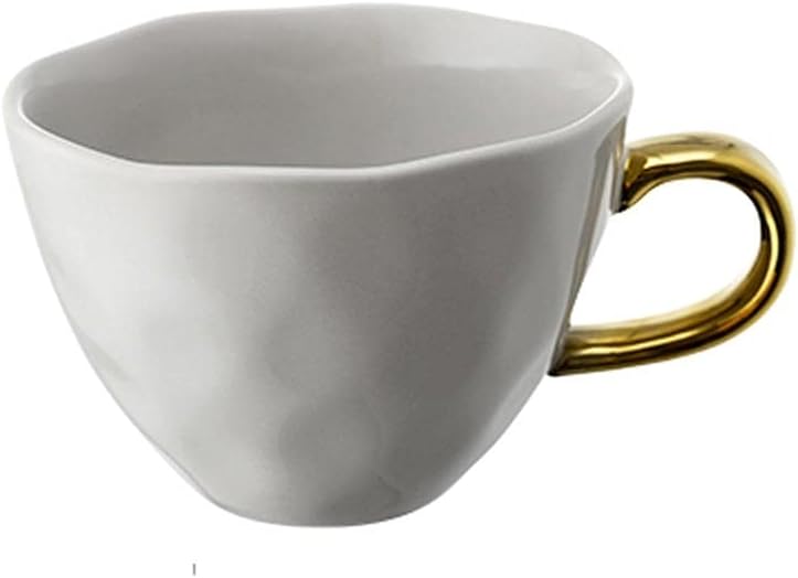 SudemotaCeramic Coffee Mug Coffee Mugs Ceramic Cup 12.2 OZ/360ML Ice Cream Coffee Cup durable Cereal Cup Ideal for Coffee Lover for Coffee, Milk (Color : Gray) (Color : Blue+Spoon)