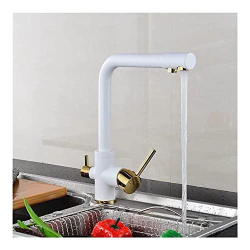 Robinet de cuisine rotatif à 360 avec purification eau potable 3/8 - 3