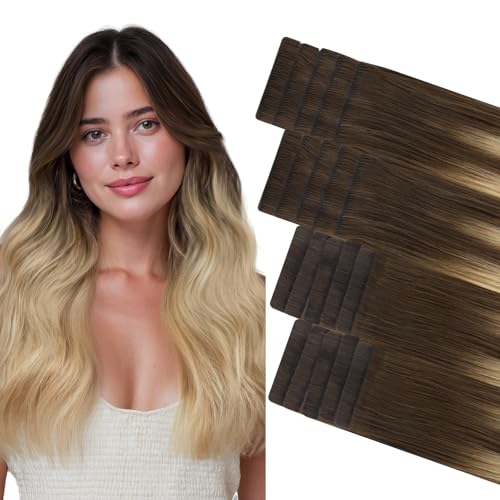 GOO GOO Invisi Edge Tape in Hair Extensions Human Hair,