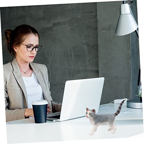 Yardenfun 4 Pcs Gato Sólido Simulado Adorno De Mini Carro Brinquedos Educativos Para Gatinhos Brinqu