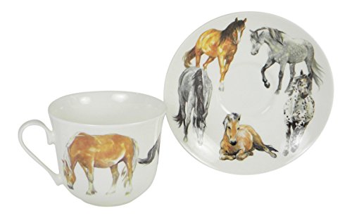 Roy Kirkham My Horse Breakfast Teacup And Saucer Set Fine Bone China #TOP1