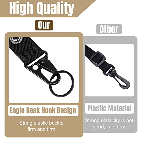 4 Pack Nylon Duty Belt Keepers With Key Holder Duty Belt Keychain Organizer Metal Tactical Gear Clip And Double Snaps, 2 Inch Wide Duty Belt Keeper Utility Hook For Police #TOP5