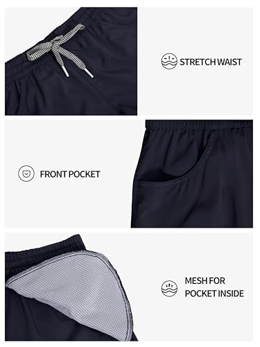 Image of Womens Swim Shorts UPF50+ Board Shorts Quick Dry Beach Shorts Drawstring Sports Summer Bottom