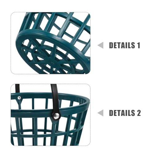 Organizador de golf multifuncional cesta para 50 bolas con asa de transporte 3