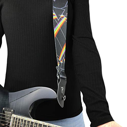 Perri’s Leathers | Pink Floyd Guitar Strap-Polyester | 2” Wide, Adjustable 39” to 58” (LPCP-8090) rose - Les Beatles, Paul McCartney, John Lennon, RIngo Starr, George Harrison Perri's Leathers | Pink Floyd Guitar Strap-Polyester | 2” Wide, Adjustable 39” to 58” (LPCP-8090) rose – Image 6