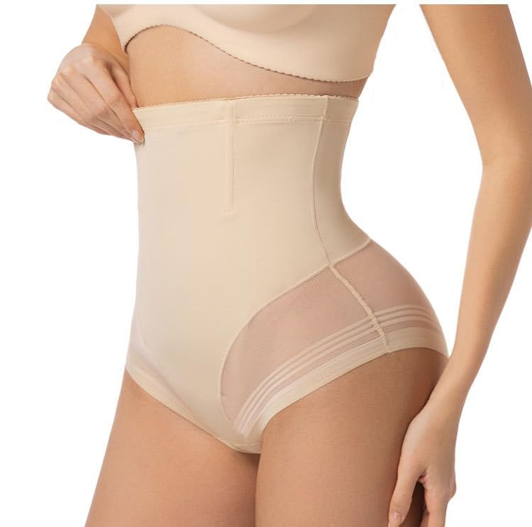 Fajas Reductoras Mujer, Braga Faja Reductora Invisible, Moldeador Braga Postparto de Cintura Alta, Tela de Seda de Hielo, Adelgazante Pantalón Faja Sin Costuras,Respirable, Enfriar y Cómodo