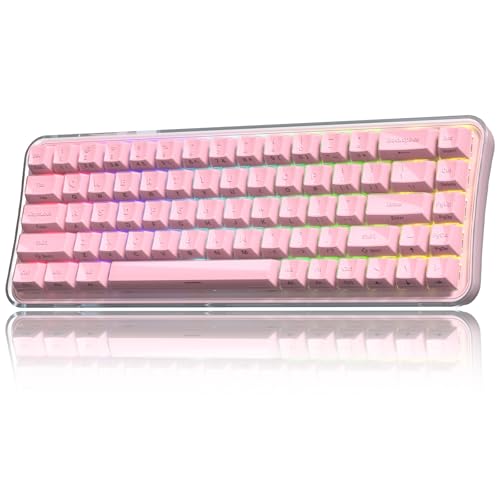 Womier Mechanical Wireless Bluetooth Keyboard, 60% Creamy Gaming Keyboard