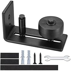 Guía de Piso Puerta Corredera Suelo, 8 en 1 Guía de Suelo Ajustable para Puerta y Pared Inferior de Puerta Corredera de Granero Guía