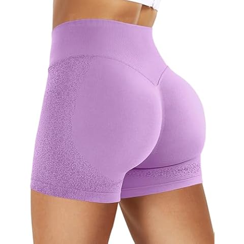 Ieumaz Ignite Shorts 4.5" Scrunch Butt Shorts Gym Shorts Women Seamless Workout Shorts Biker Shorts Yoga Shorts for Women Cover