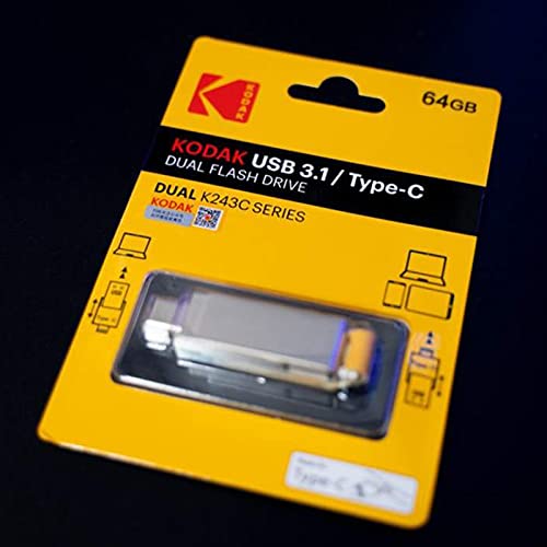 KODAK USB Stick 64GB mit USB 3.0 und USB 3.1-Type-C, bis zu 120MB/s, Metall USB Speicherstick für Android Handy, Telefon… – Bild 8