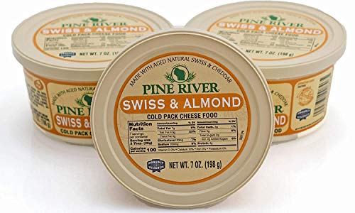Pine River Wisconsin Swiss & Almond Cheese Spread - 3 pack of 7oz - 21oz - Thumbnail 2