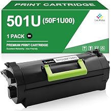 LeciRoba 20000 Page-Yield 50F1U00 501U Toner Cartridge Replacement for Lexmark MS510 MS510dn MS610 MS610dn MS610de MS610dte MS610dtn Mono Laser Printer 20,000 Pages, 1-Pack