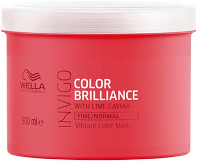 Wella Invigo Colour Brilliance Mask with Lime Caviar for Fine Hair, 0.5504 kg