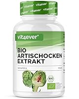 Bio Artischocken Extrakt - 240 Kapseln - 1800 mg je Tagesdosis (2,5% Cynarin) - Echter 20:1 - Laborgeprüft & zertifizierte Bio Qualität - Hochdosiert - Vegan
