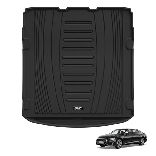 3W kofferraumwanne für AUDI A6 Sedan-Avant C8 4K 2019-2025, TPE Allwetter Maßgeschneiderte Kofferraummatte Komplettset AUDI A6 Sedan-Avant C8 4K Auto kofferraum Zubehör, Wasserabweisend & Pf
