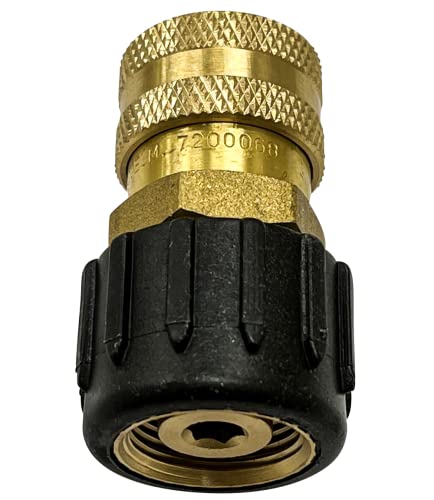 Simpson Cleaning 7200068 Ersatz QC Stecknuss für Hochdruckreinigerpumpen bis 4500 PSI, 3/8 Zoll, weiblich M22, Gold Cover