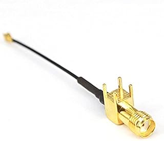 2QTY Extension Antenna WiFi Cord Rightangle PCB Mount SMA Jack Female to UFL. Mini IPX Connector 1.13 Pigtail Cable Ships from USA