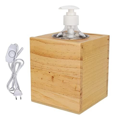 Brrnoo Calentador de Botella de Aceite Ajustable para Masaje, Calentador de Loción de Spa, Dispensador de Aceite Calentado, Loción y Crema Calentador de Aceite Eléctrico