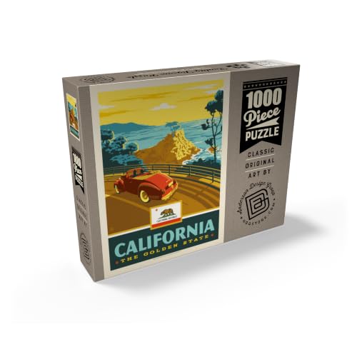 MyPuzzle California: The Golden State (Coastline) - Rompecabezas Premium de 1000 Piezas para Adultos miniatura 2