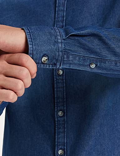 Image of Amazon Brand - INKAST Men's Slim Fit Denim Shirt