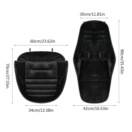 Kinderwagen Fußsack Winter, LYTGTOP Winterfußsack für Kinderwagen Buggy mit Kordelzug und Reißverschluss, Winter Fußsack für Kinderwagen, Wintersack Kinderwagen für Alle Kinderwagen, Maschinenwaschbar