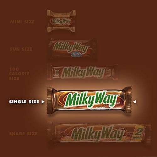 Milky Way Candy Milk Chocolate Bars Bulk Pack, Full Size, 1.84 Oz Pack Of 36) #TOP2