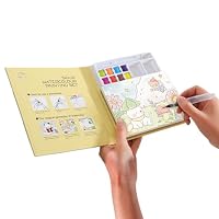 Livre de coloriage avec peintures à l'eau pour enfants de 3 à 8ans,ensemble magique de peintures à l'eau-Jouet d'art et d'artisanat - Jeux - Jouets